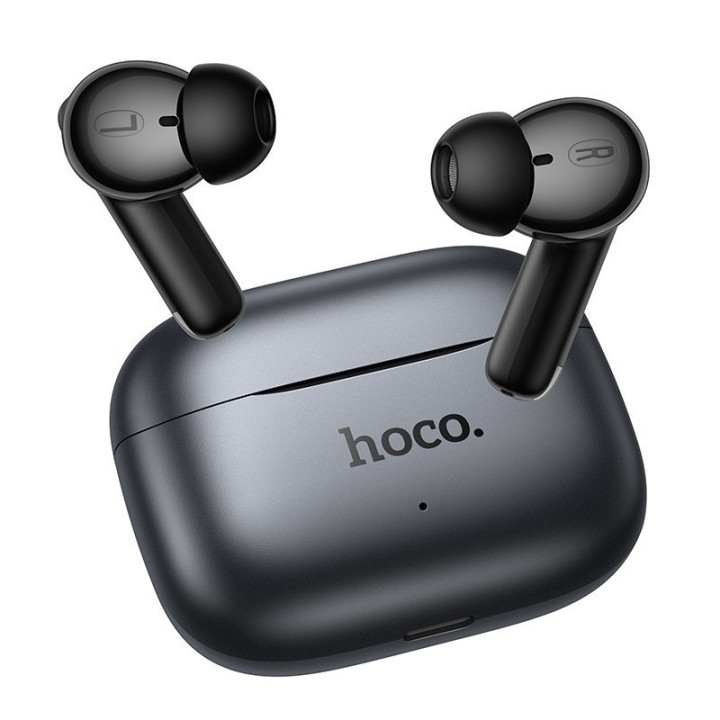 Hoco EQ27 ANC+ENC Bluetooth Earphones με Έξυπνο Μεταφραστή AI Μαύρο Μαύρα