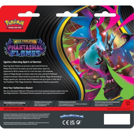 Pokemon TCG Mega Evolution: Phantasmal Flames - Weavile 3-Booster Blister