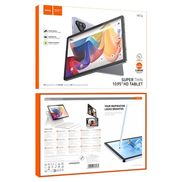 Hoco HI14 4G 10.95" Tablet (3GB/64GB) Γκρι