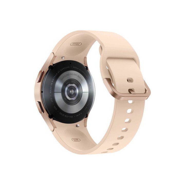 Samsung Galaxy Watch4 Aluminium 40mm Αδιάβροχο με Παλμογράφο (Pink Gold)