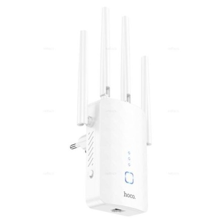HOCO HI35 WiFi 4 Repeater 300Mbps Λευκό