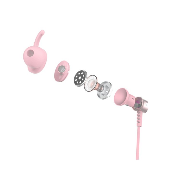Sades Wings 20 In Ear Gaming Headset με σύνδεση 3.5mm Ροζ