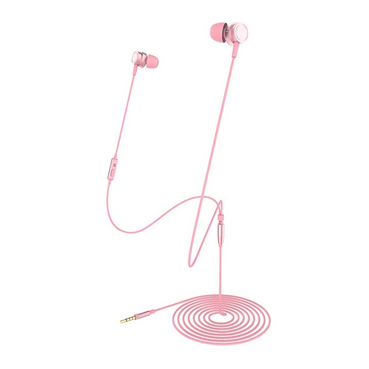 Sades Wings 20 In Ear Gaming Headset με σύνδεση 3.5mm Ροζ
