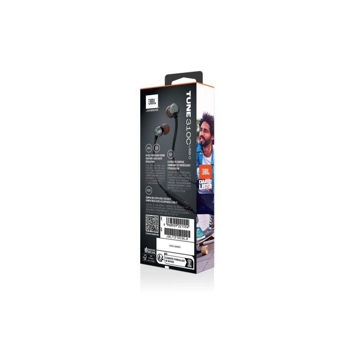 JBL Tune 310C, In-Ear Headphones, USB-C, Hi-Res, (Black)