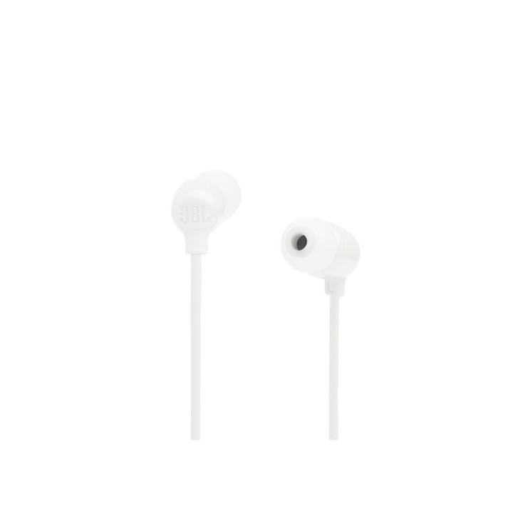 JBL Tune 135BT, Wireless EarBuds 3-button Mic/Remote (White)