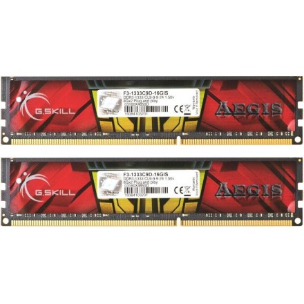 G.Skill Aegis DDR3 16GB RAM με 2x8GB Modules και Ταχύτητα 1333 για Desktop