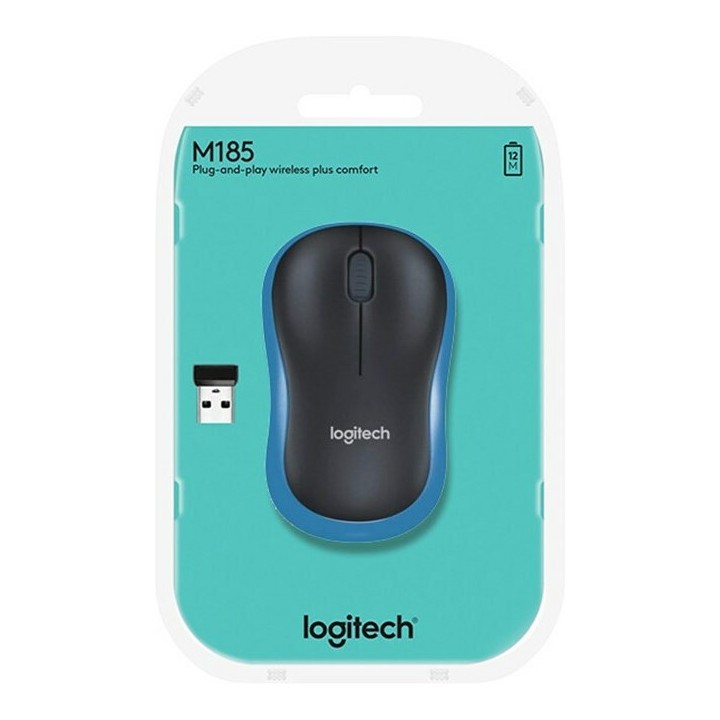 Logitech M185 Wireless Mouse -SWIFT GREY- EWR2 (910-002235)