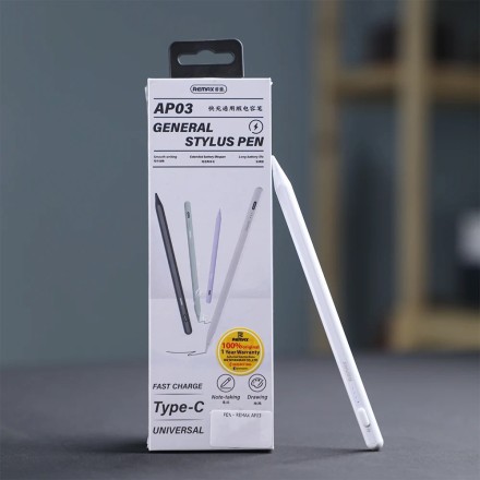 Remax AP03 Ψηφιακή Γραφίδα Αφής σε Λευκό χρώμα
