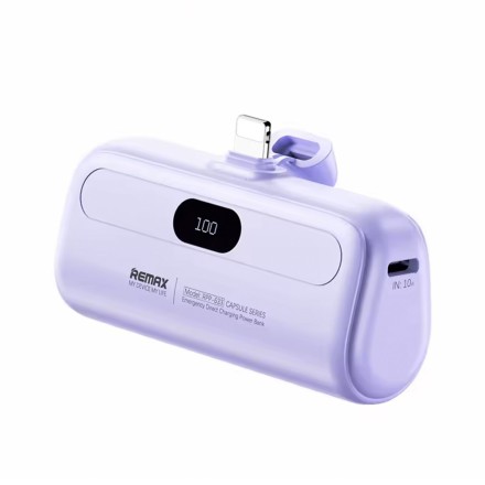 Remax Capsule Series RPP-633 Lightning Power Bank 5000mAh Μωβ