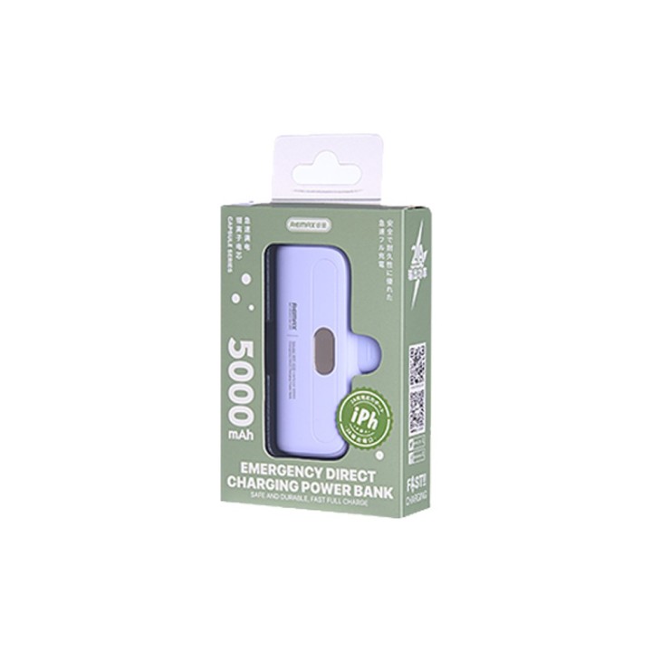 Remax Capsule Series RPP-633 Lightning Power Bank 5000mAh Μωβ