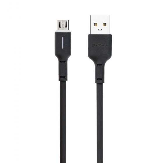 Καλώδιο DETECH DE-C37M Regular USB 2.0 to micro USB Cable Μαύρο 1m (40194)