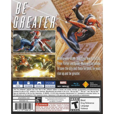 SPIDER-MAN PS4 GAMES  Used-Μεταχειρισμένο