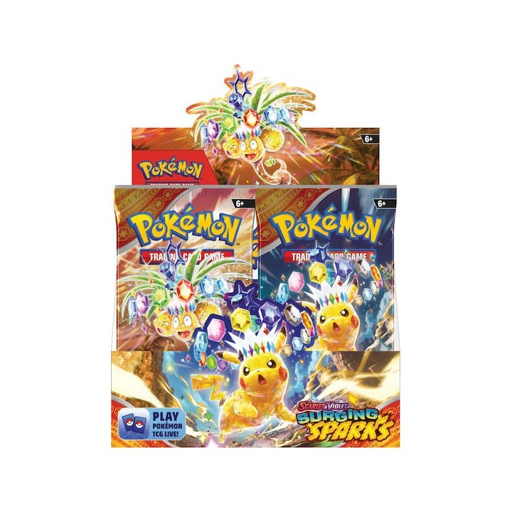 Pokemon TCG Scarlet & Violet 8 Surging Sparks Κουτί Booster Box(36 Φακελάκια)