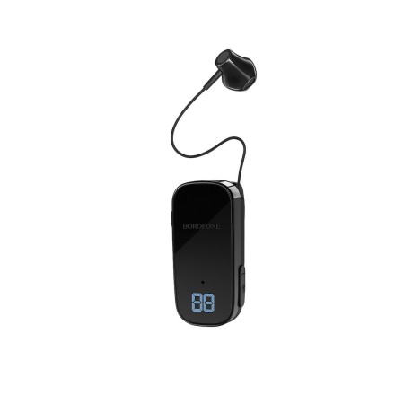 Borofone K60 In-ear Bluetooth Handsfree Ακουστικό Πέτου Μαύρο