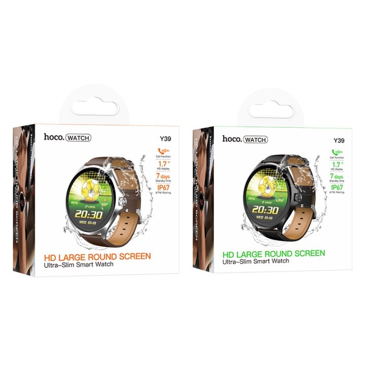 Hoco Y39 Bluetooth Calling Smart Watch Calling BLACK(IP67 Waterproof)