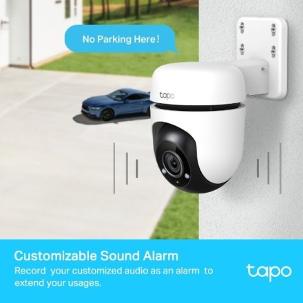 TP-LINK smart κάμερα Tapo C510W, 2K, PTZ, Wi-Fi, IP65, Ver 2.0
