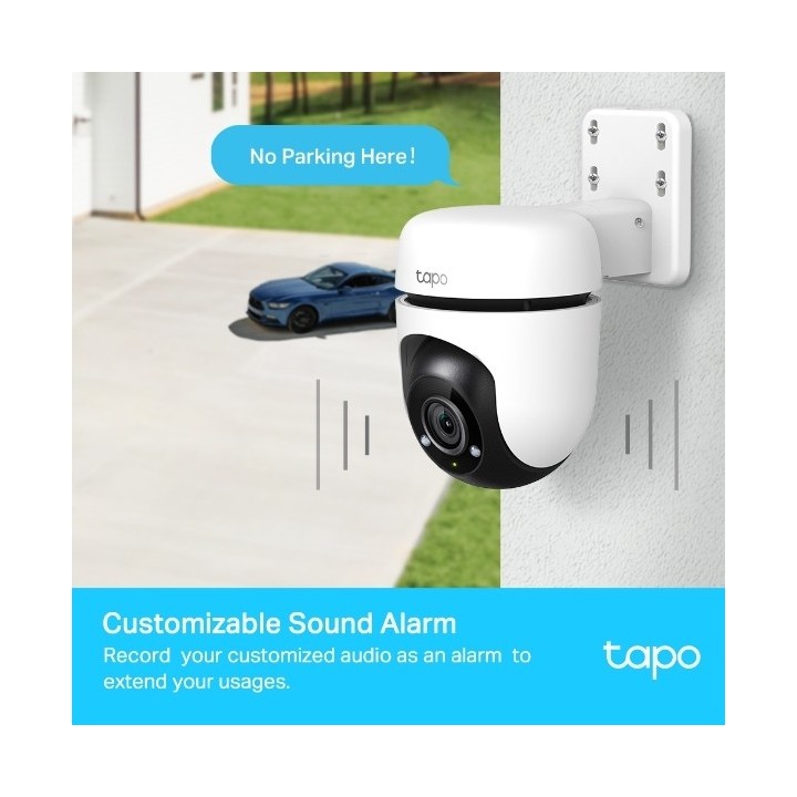 TP-LINK smart κάμερα Tapo C510W, 2K, PTZ, Wi-Fi, IP65, Ver 2.0
