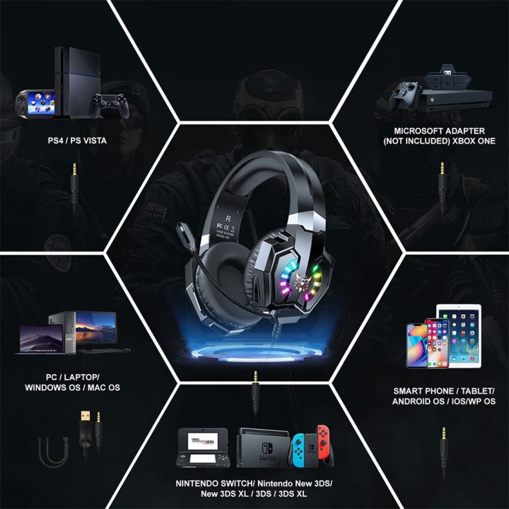 Onikuma X32 Over Ear Gaming Headset με σύνδεση 3.5mm