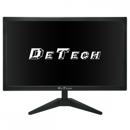 Monitor DeTech 21.5" FHD 1920x1080 75Hz, Black (VGA/HDMI) 79006