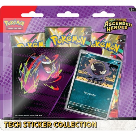 Pokemon TCG Mega Evolution: Ascended Heroes - Gastly Tech Sticker Collection