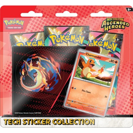 Pokemon TCG Mega Evolution: Ascended Heroes - Charmander Tech Sticker Collection