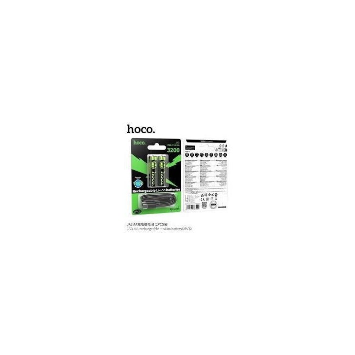 Hoco Επαναφορτιζόμενες Μπαταρίες AA 3200mAh 1.5V 2τμχ