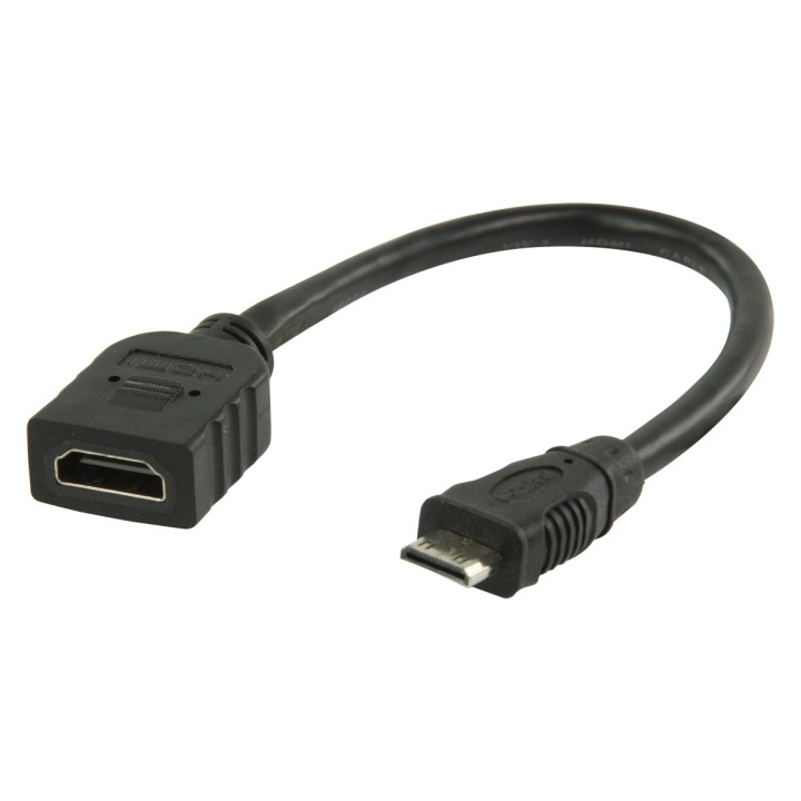 VALUELINE Καλώδιο Μετατροπέας HDMI mini αρσενικό σε HDMI θηλυκό 0.20m VLVP 34590 B02