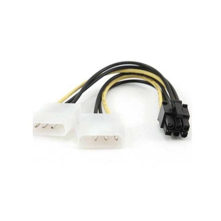 Αντάπτορας Ρεύματος Cable PCI Express power supply 6pin  2x 5,25 for graphics card
