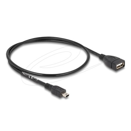 Delock USB 2.0 cable Type-A female to mini USB male 0.5 m
