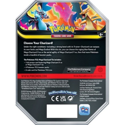 Pokémon TCG: Mega Charizard X Tin