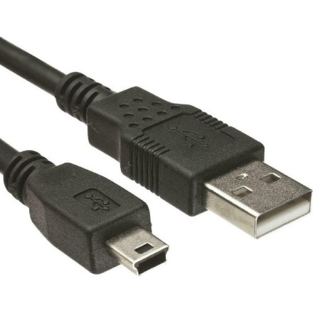 POWERTECH Καλώδιο USB 2.0 σε USB Mini CAB-U025, copper, 1.5m, μαύρο