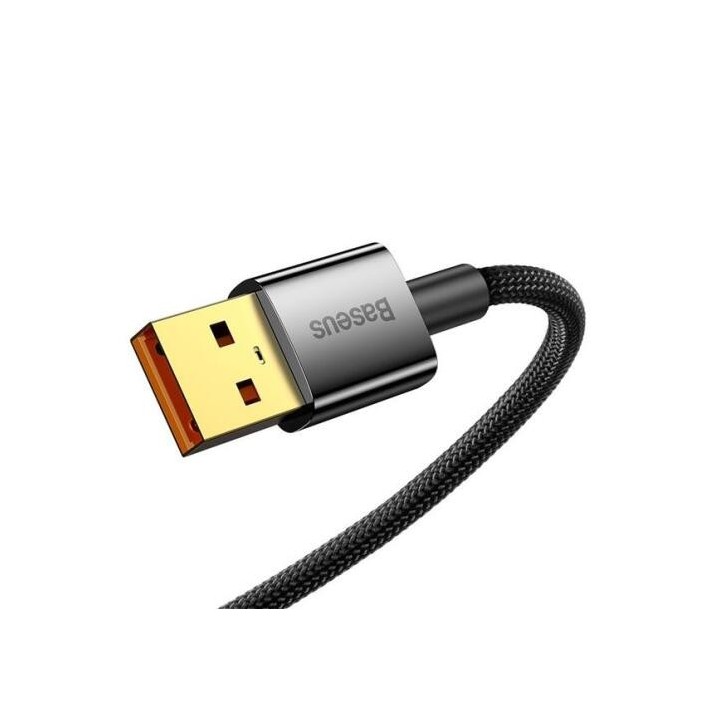 Baseus Explorer Series Auto Power-Off Fast Charging Data Cable USB to Type-C 100W 1m Black