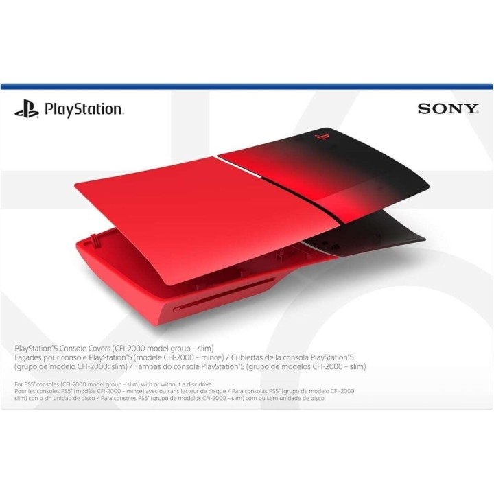 Sony PS5 Console Cover Techno Red Hyperpop Collection Κάλυμμα για το PS5 SLIM