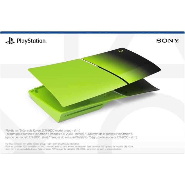 Sony PS5 Console Cover Techno Green Hyperpop Collection Κάλυμμα για το PS5 SLIM