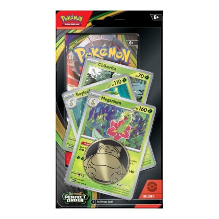 Pokemon TCG Mega Evolution: Perfect Order - Meganium Premium Checklane Blister