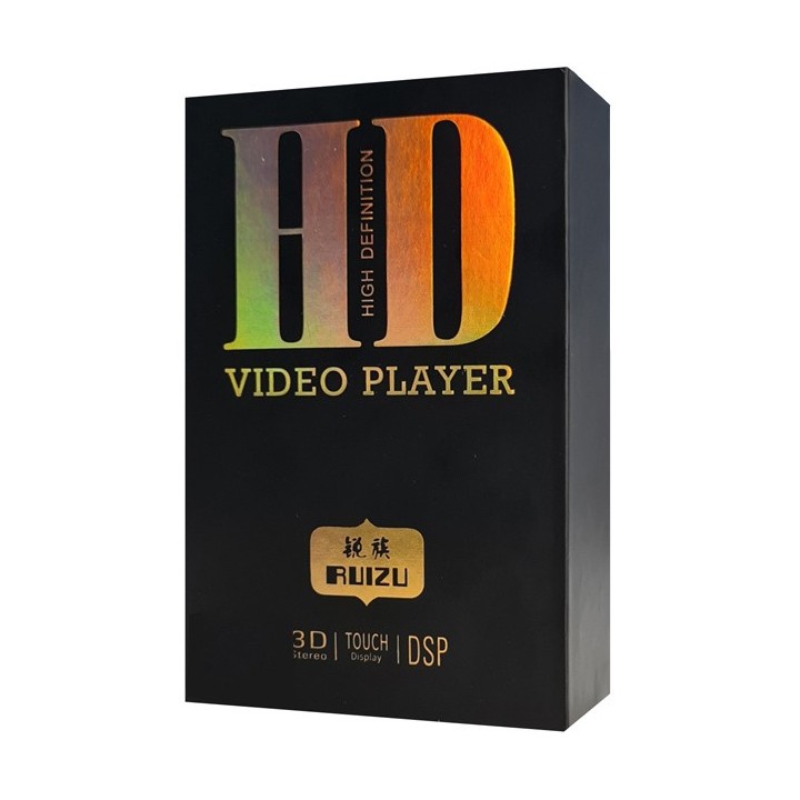 RUIZU MP3 player H10 με οθόνη αφής 3.8", 16GB, Bluetooth, μαύρο