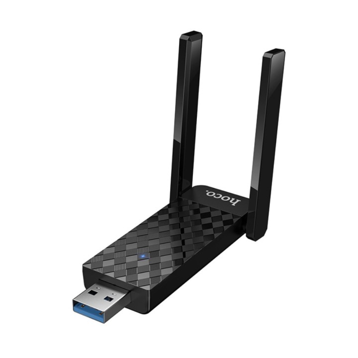 Hoco HI34 Ασύρματος USB Αντάπτορας Δικτύου 600Mbps Wifi 6 με 2 Κεραίες (2,4G/5G)