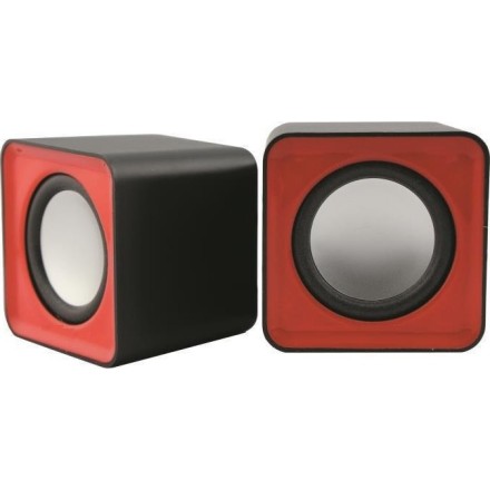 Kisonli V310 Ηχεία Υπολογιστή 2.0 με Ισχύ 6W σε Κόκκινο Χρώμα