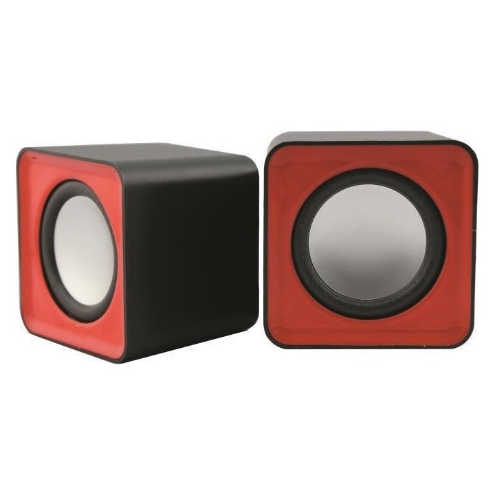 Kisonli V310 Ηχεία Υπολογιστή 2.0 με Ισχύ 6W σε Κόκκινο Χρώμα