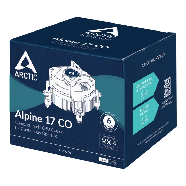 Arctic Alpine 17 CO Ψύκτρα Επεξεργαστή για Socket 1700
