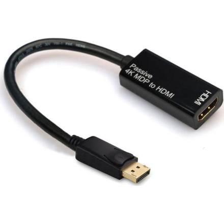 Μετατροπέας mini DisplayPort male σε HDMI female V1.4 BLACK (18253)