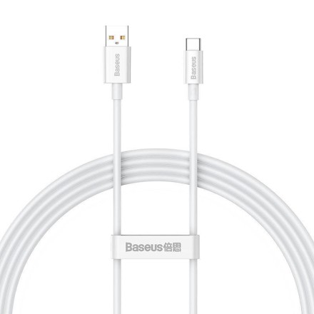 Baseus Superior USB 2.0 Cable USB-C male - USB-A 100W PD Λευκό 1.5m (P10320102214-02)