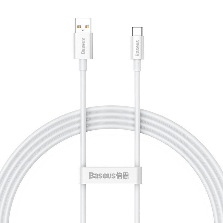 Baseus Superior USB 2.0 Cable USB-C male - USB-A 100W PD Λευκό 1.5m (P10320102214-02)