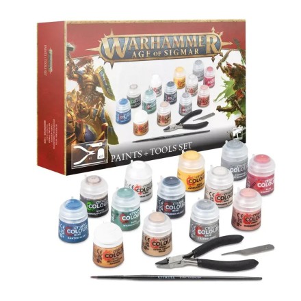 Warhammer: Age Of Sigmar - Paints + Tools Set