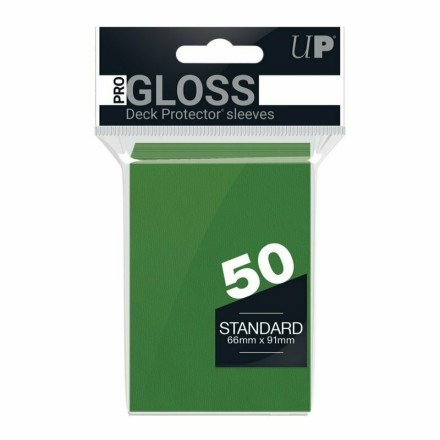 Ultra Pro Gloss Deck Protector Card Sleeves Standard Size 50τμχ Forest Green 66mm x 91mm(REM82671)