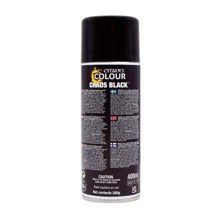 Citadel Spray Chaos Black Χρώμα Μοντελισμού σε Σπρέι (400 ml)