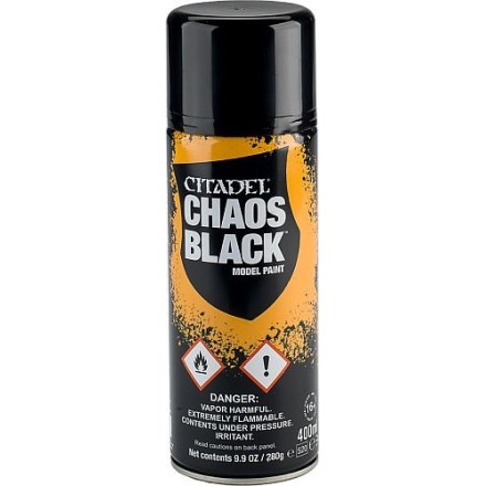 Citadel Spray Chaos Black Χρώμα Μοντελισμού σε Σπρέι (400 ml)