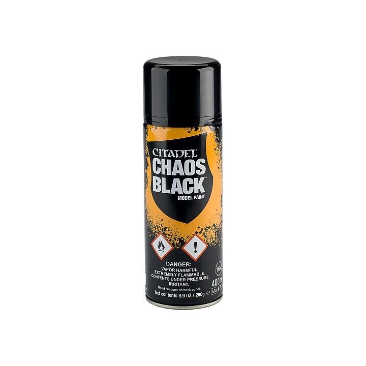 Citadel Spray Chaos Black Χρώμα Μοντελισμού σε Σπρέι (400 ml)