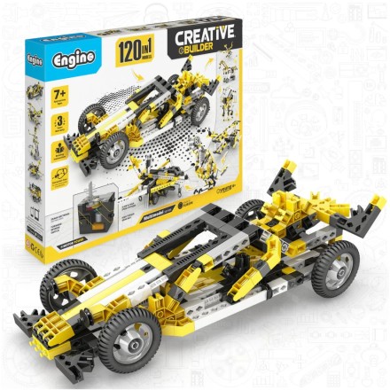 Engino Creative Builder: Σετ 120 Μηχανοκίνητων Μοντέλων - Παιχνίδια Μηχανικής STEM για Παιδιά Ηλικίας 7+(12030)