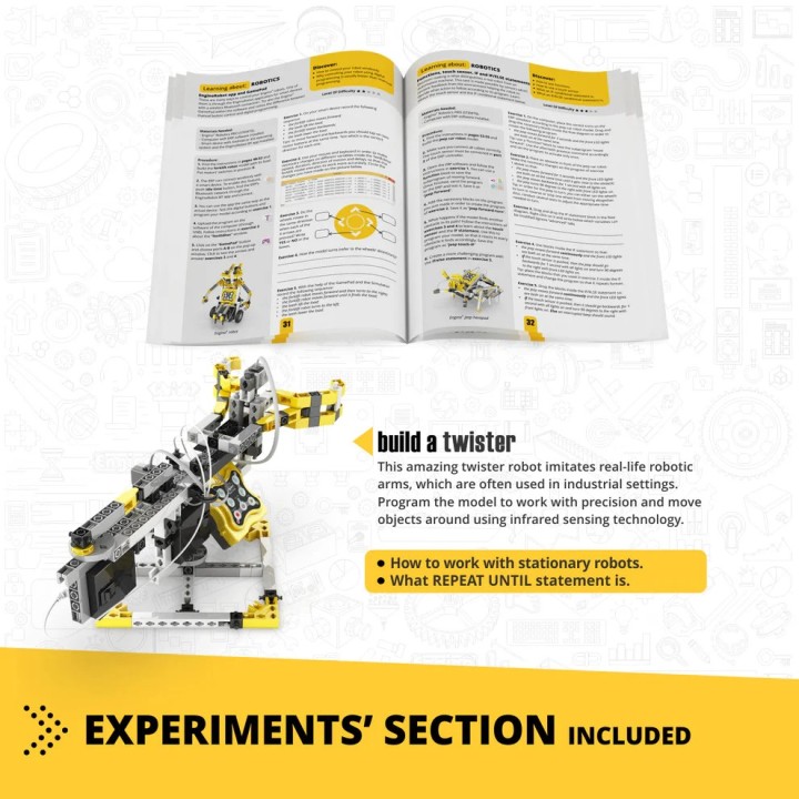 Σετ Ρομποτικής Engino Discovering STEM Μίνι ERP 2.0 Κατασκευή Προγραμματισμός Ρομπότ με Κωδικοποίηση για Παιδιά Ηλικίας 9+